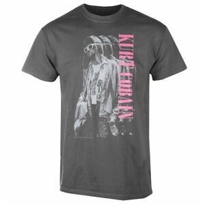 Kurt Cobain Standing Grey Retro Unisex Music Fan Tee T-Shirt